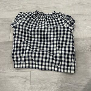 Vineyard Vines Black and White Checkered Kids Blouse